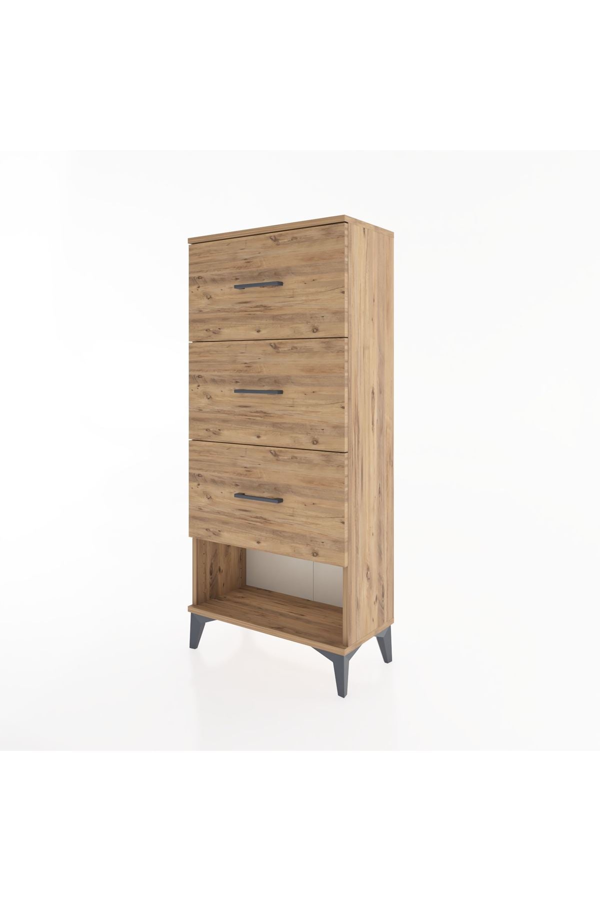 Hyperion Dolap 3 Çekmeceli 60x44x134 Çam-Çam