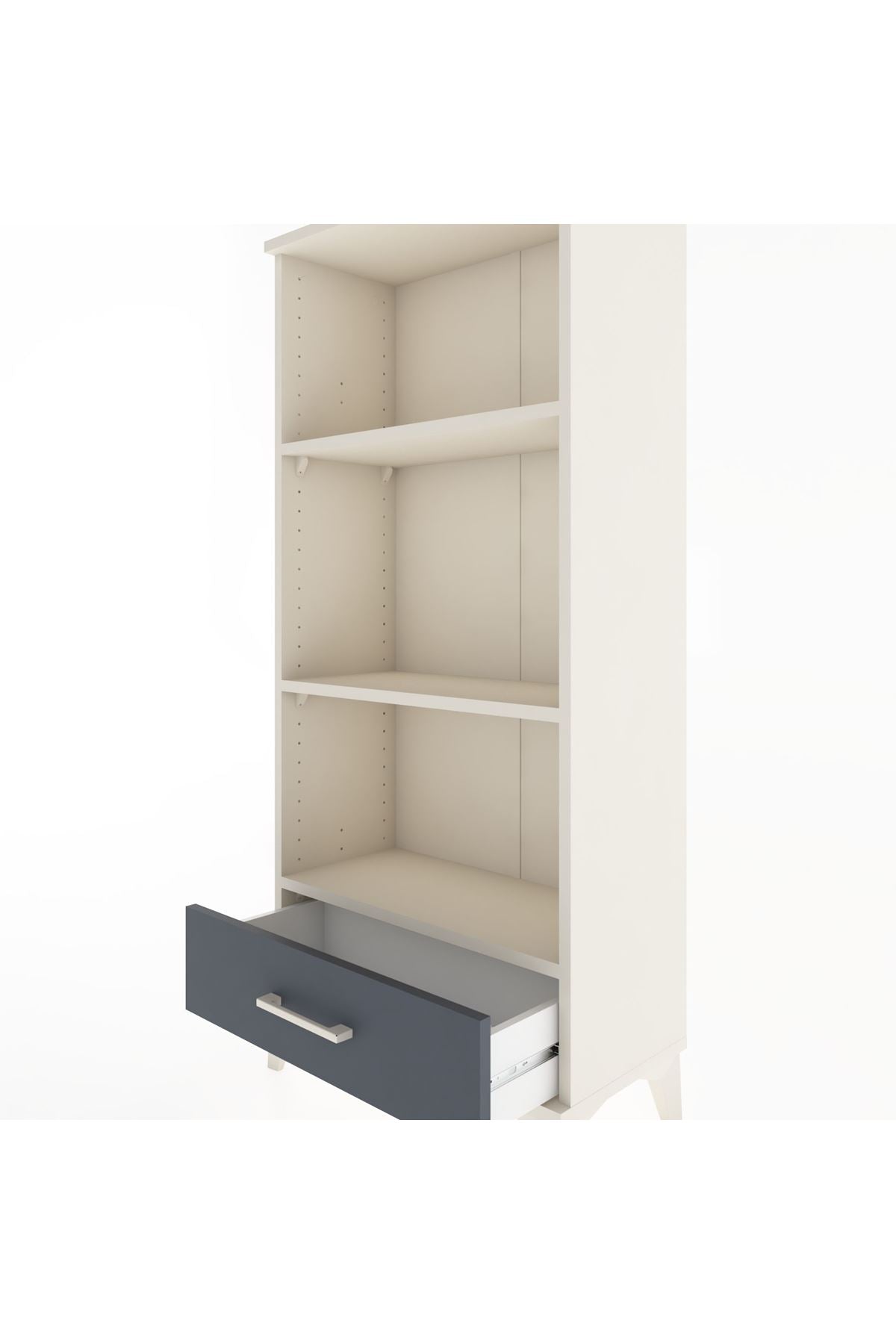 Hyperion Dolap 3 Raflı Tek Çekmeceli 60x44x134 Aytaşı-Antrasit