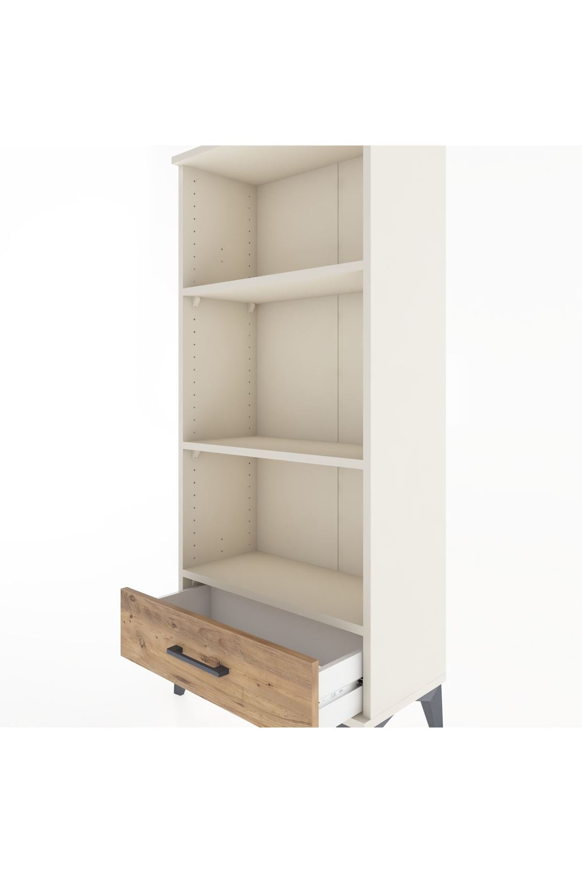 Hyperion Dolap 3 Raflı Tek Çekmeceli 60x44x134 Aytaşı-Çam