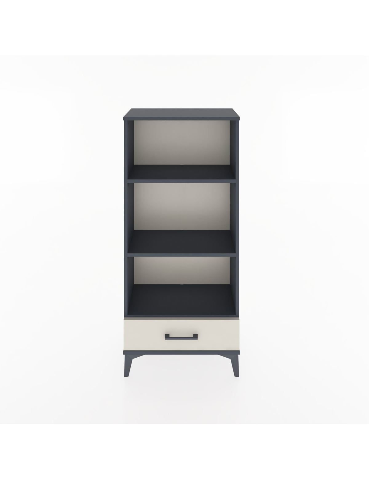 Hyperion Dolap 3 Raflı Tek Çekmeceli 60x44x134 Antrasit-Aytaşı