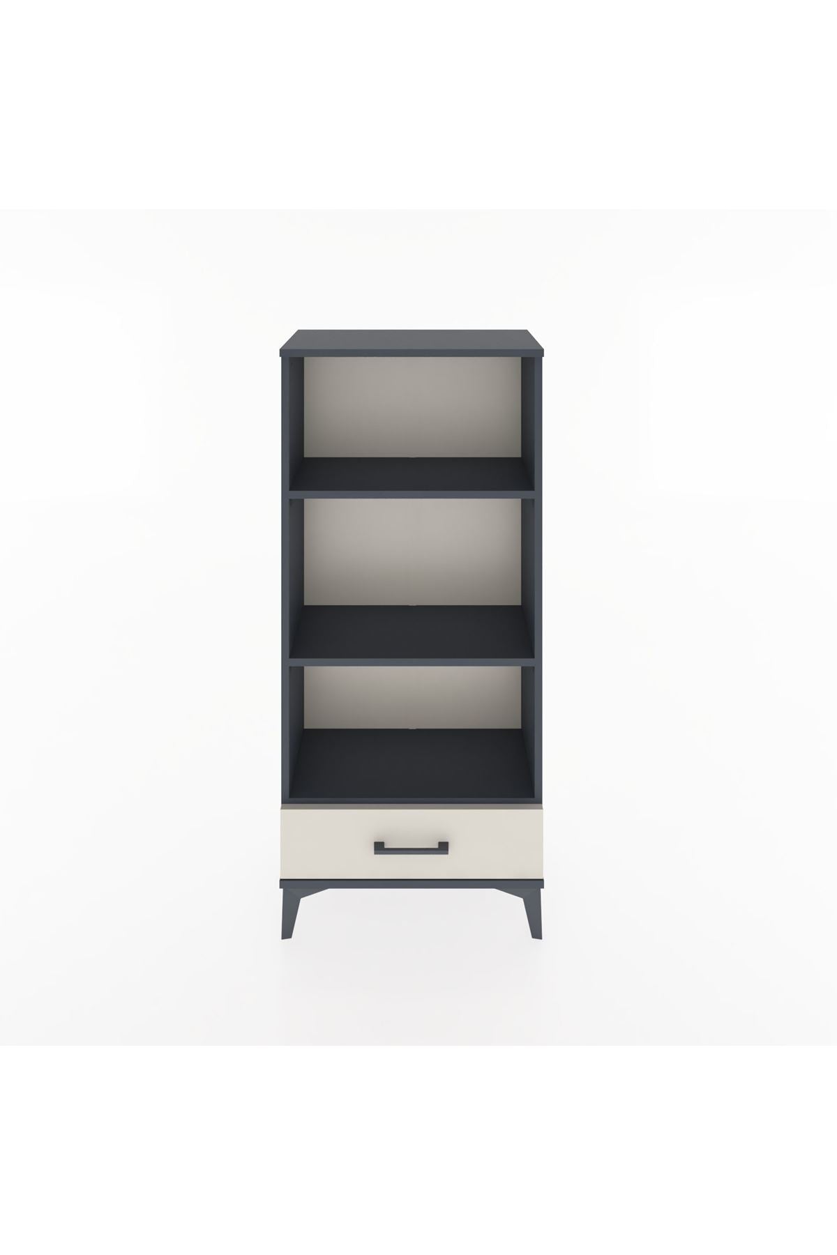 Hyperion Dolap 3 Raflı Tek Çekmeceli 60x44x134 Antrasit-Aytaşı
