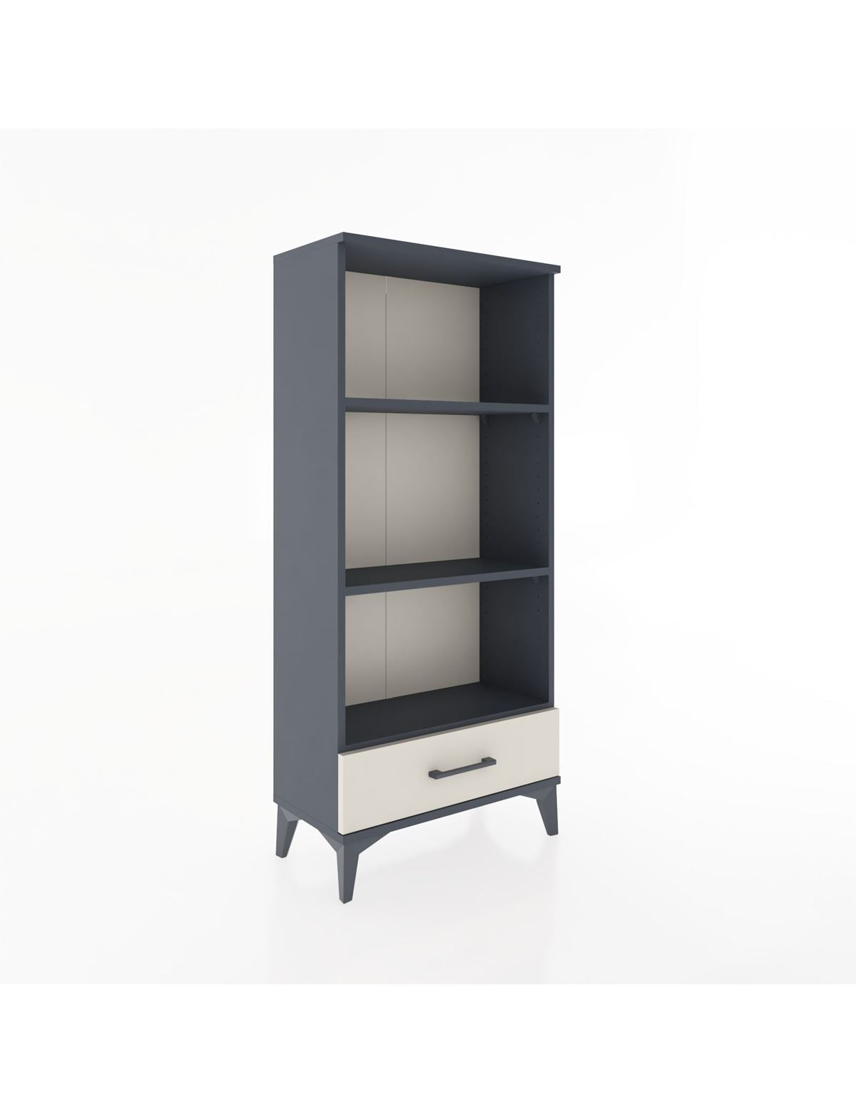 Hyperion Dolap 3 Raflı Tek Çekmeceli 60x44x134 Antrasit-Aytaşı