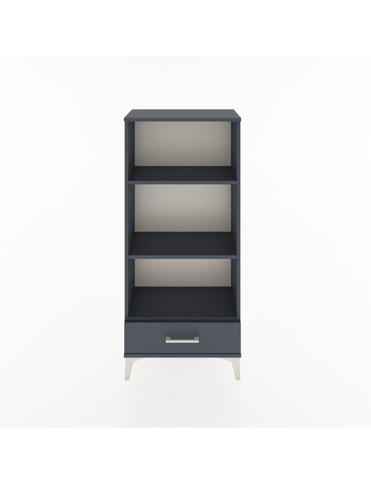 Hyperion Dolap 3 Raflı Tek Çekmeceli 60x44x134 Antrasit-Antrasit