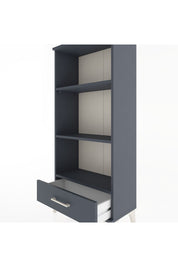 Hyperion Dolap 3 Raflı Tek Çekmeceli 60x44x134 Antrasit-Antrasit