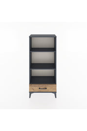 Hyperion Dolap 3 Raflı Tek Çekmeceli 60x44x134 Antrasit-Çam