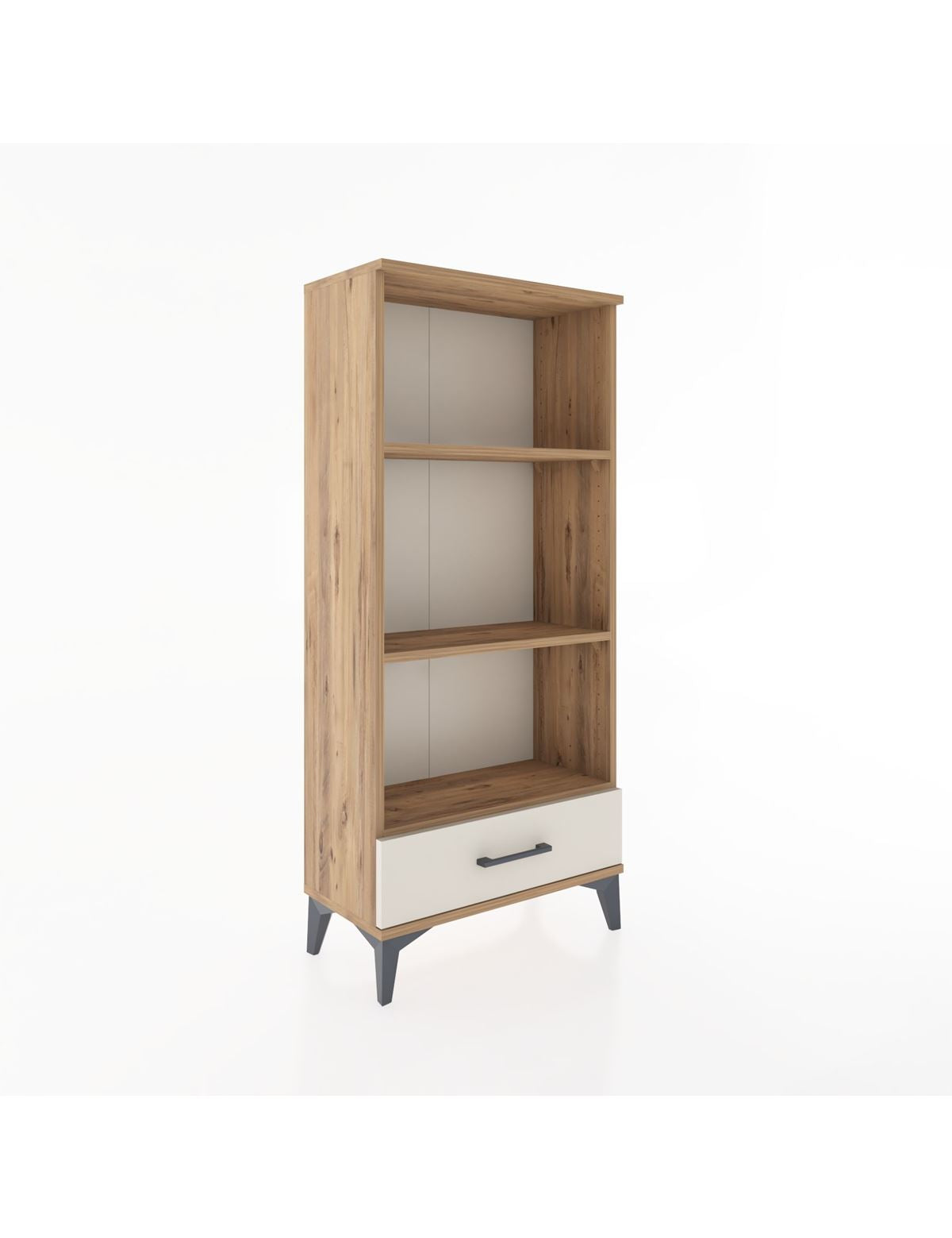 Hyperion Dolap 3 Raflı Tek Çekmeceli 60x44x134 Çam-Aytaşı