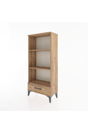Hyperion Dolap 3 Raflı Tek Çekmeceli 60x44x134 Çam-Çam