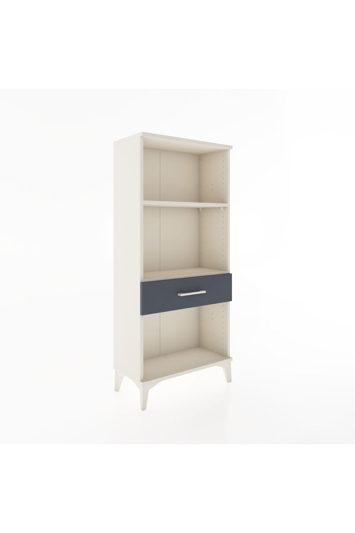 Hyperion Dolap 2 Raflı Tek Çekmeceli 60x44x134 Aytaşı-Antrasit