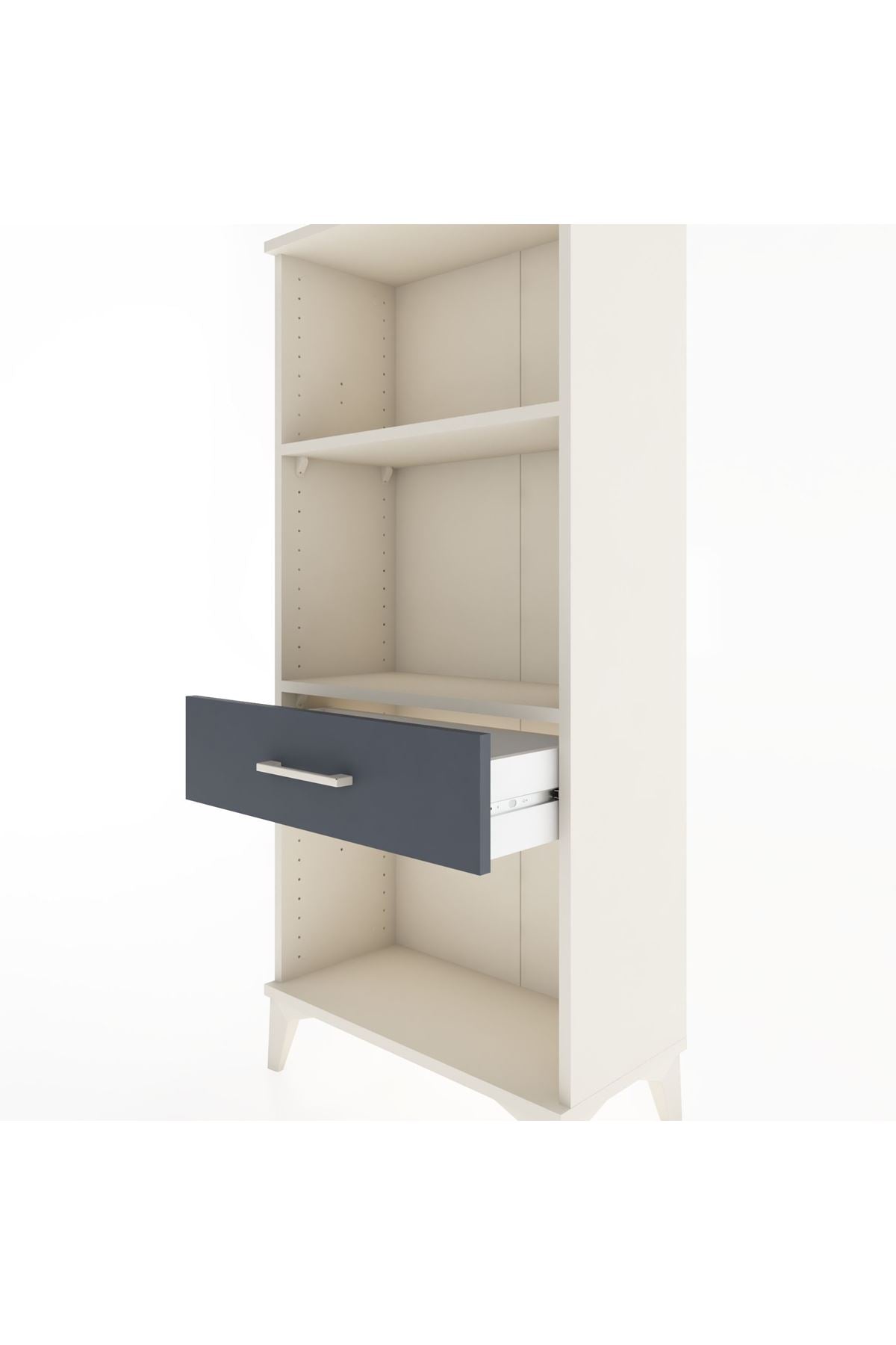 Hyperion Dolap 2 Raflı Tek Çekmeceli 60x44x134 Aytaşı-Antrasit