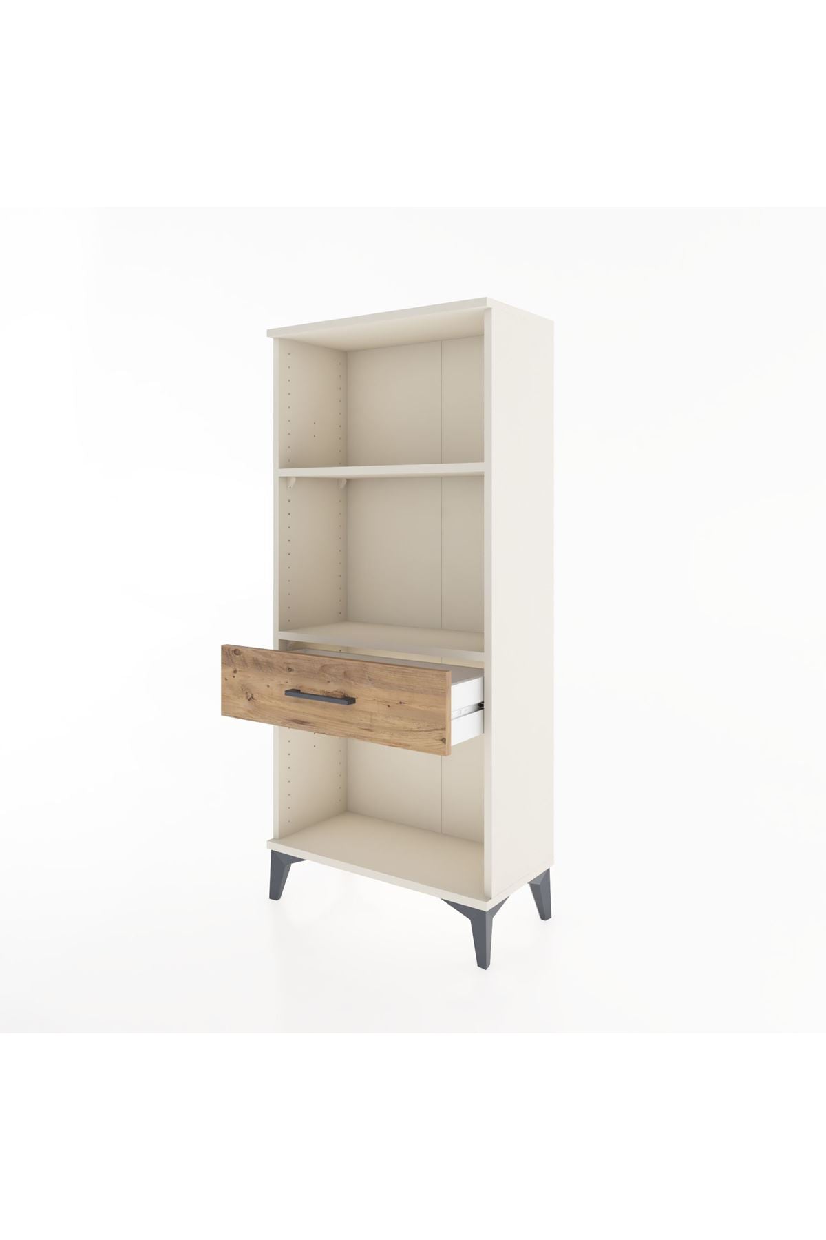 Hyperion Dolap 2 Raflı Tek Çekmeceli 60x44x134 Aytaşı-Çam