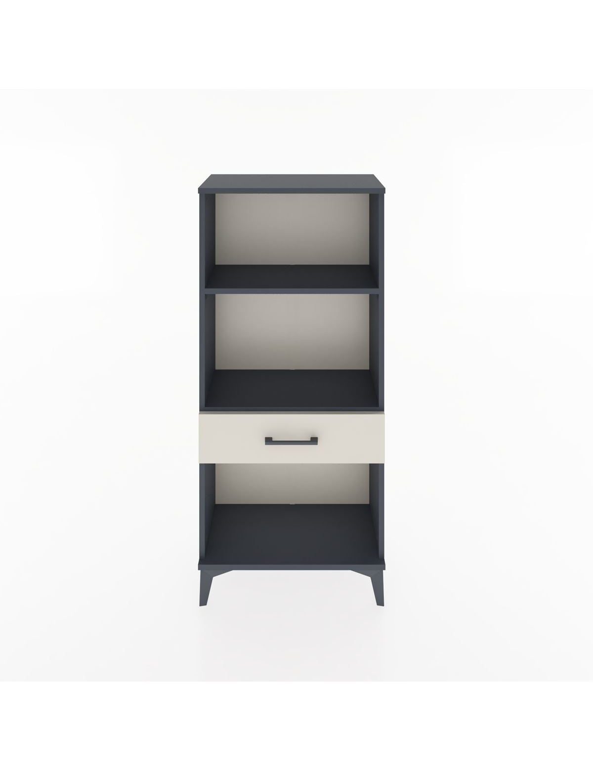 Hyperion Dolap 2 Raflı Tek Çekmeceli 60x44x134 Antrasit-Aytaşı