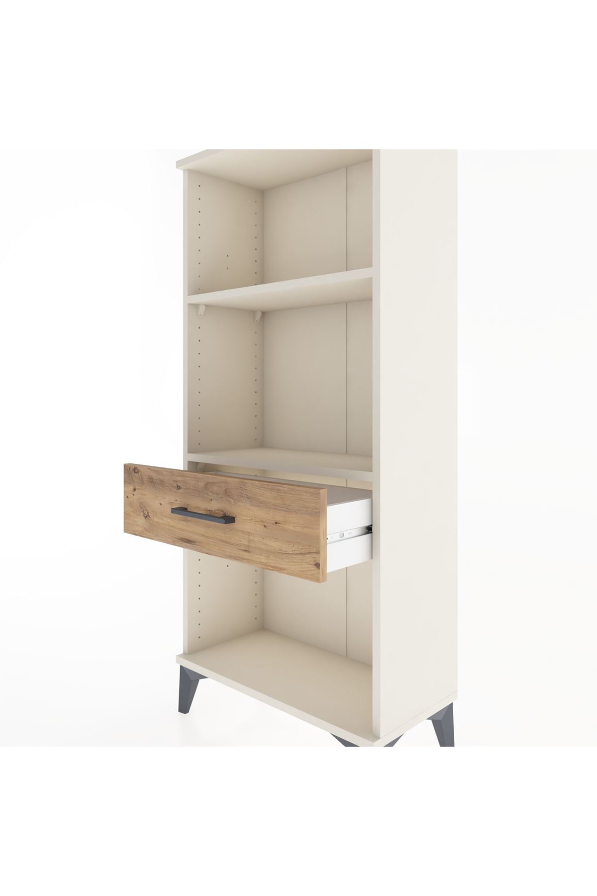 Hyperion Dolap 2 Raflı Tek Çekmeceli 60x44x134 Aytaşı-Çam