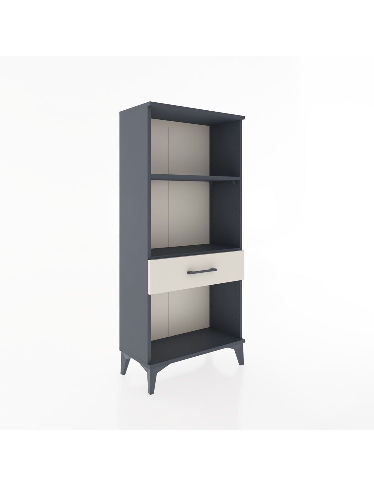 Hyperion Dolap 2 Raflı Tek Çekmeceli 60x44x134 Antrasit-Aytaşı