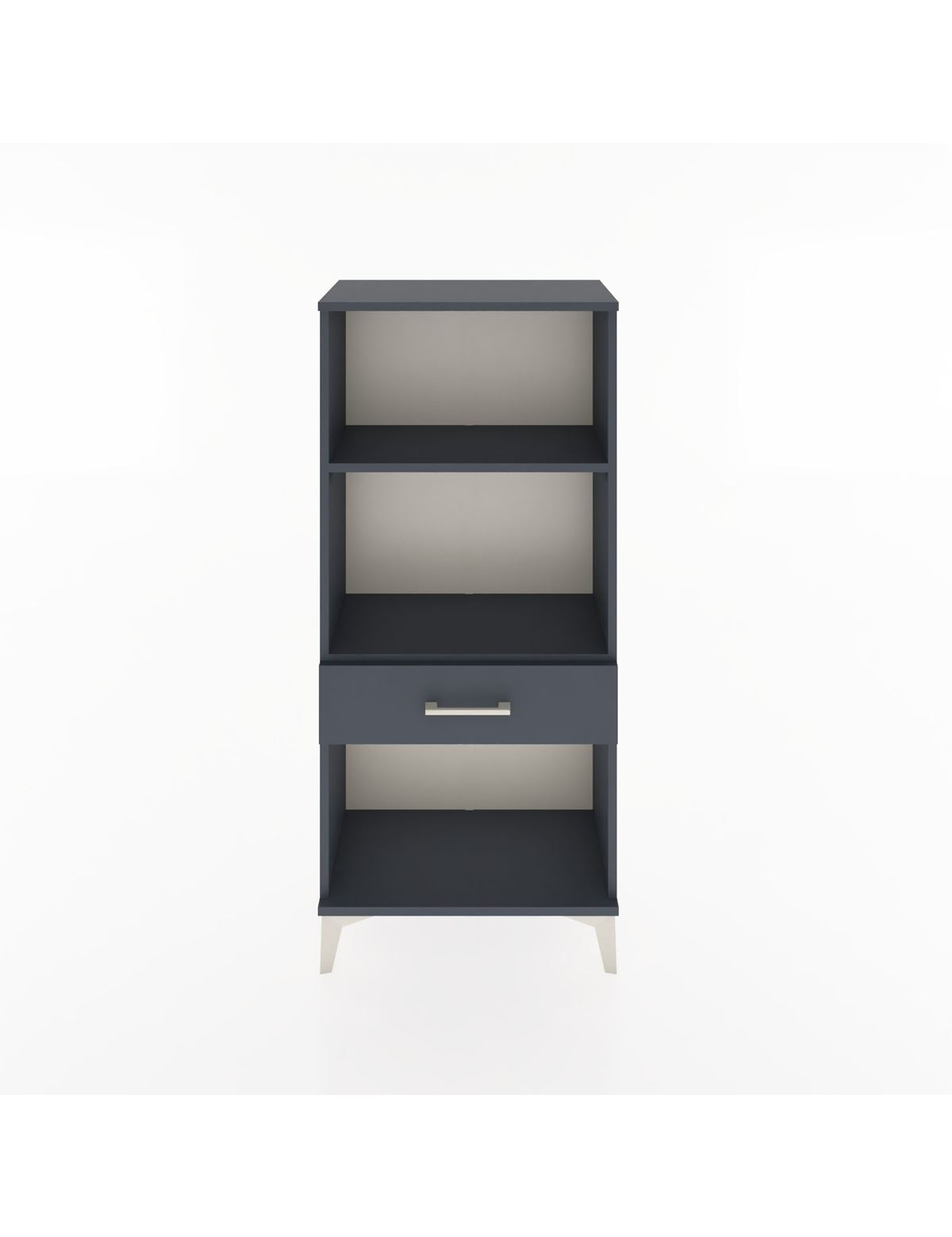 Hyperion Dolap 2 Raflı Tek Çekmeceli 60x44x134 Antrasit-Antrasit