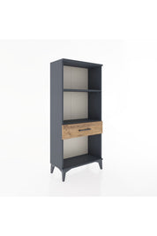 Hyperion Dolap 2 Raflı Tek Çekmeceli 60x44x134 Antrasit-Çam