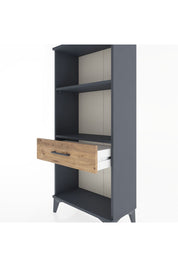 Hyperion Dolap 2 Raflı Tek Çekmeceli 60x44x134 Antrasit-Çam