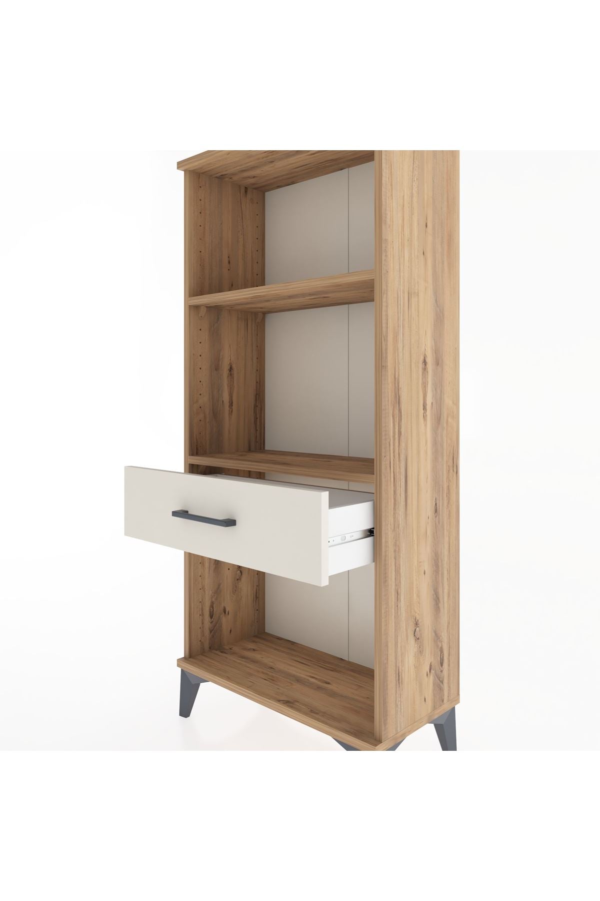 Hyperion Dolap 2 Raflı Tek Çekmeceli 60x44x134 Çam-Aytaşı