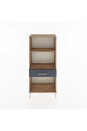 Hyperion Dolap 2 Raflı Tek Çekmeceli 60x44x134 Çam-Antrasit