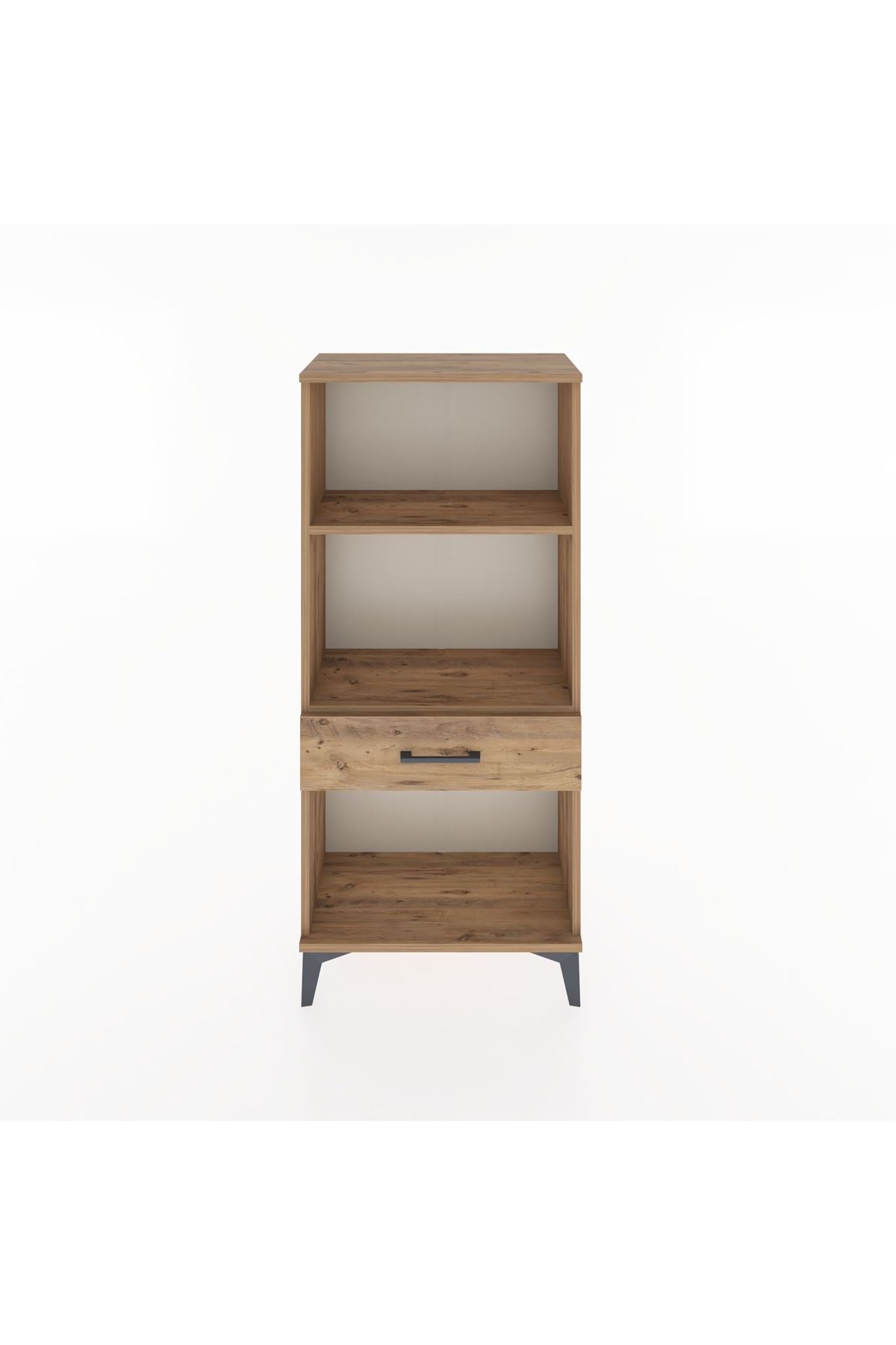 Hyperion Dolap 2 Raflı Tek Çekmeceli 60x44x134 Çam-Çam