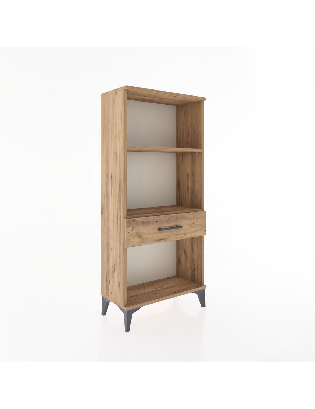 Hyperion Dolap 2 Raflı Tek Çekmeceli 60x44x134 Çam-Çam