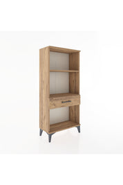 Hyperion Dolap 2 Raflı Tek Çekmeceli 60x44x134 Çam-Çam