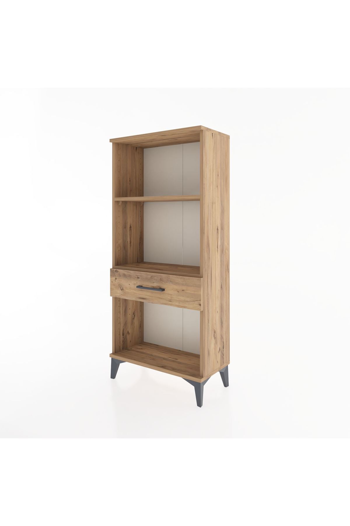 Hyperion Dolap 2 Raflı Tek Çekmeceli 60x44x134 Çam-Çam