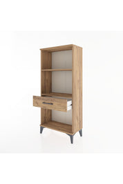 Hyperion Dolap 2 Raflı Tek Çekmeceli 60x44x134 Çam-Çam
