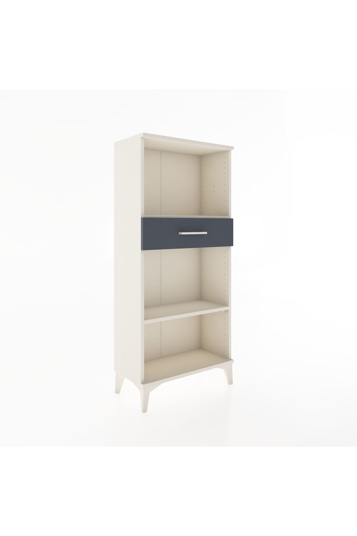 Hyperion Dolap 2 Raflı Tek Çekmeceli 60x44x134 Aytaşı-Antrasit