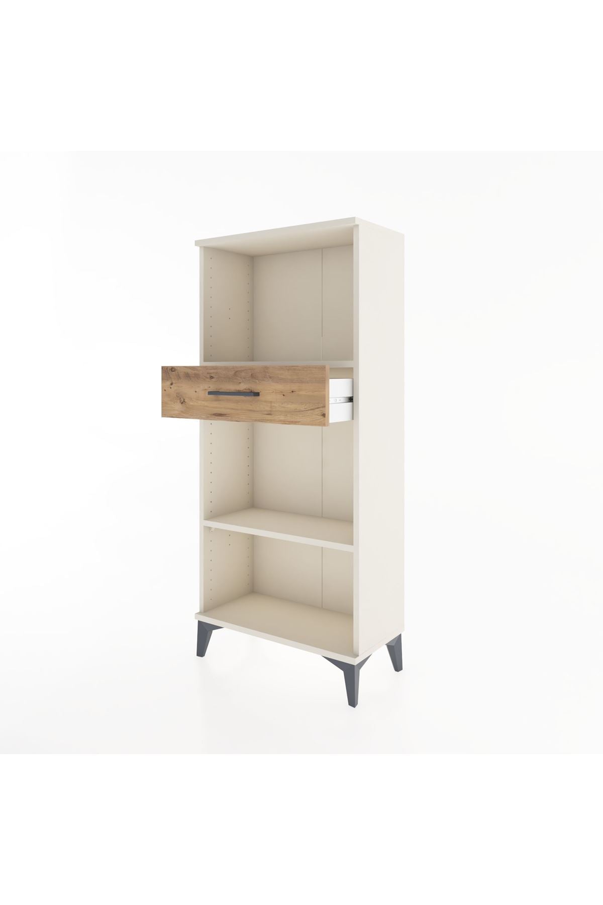 Hyperion Dolap 2 Raflı Tek Çekmeceli 60x44x134 Aytaşı-Çam