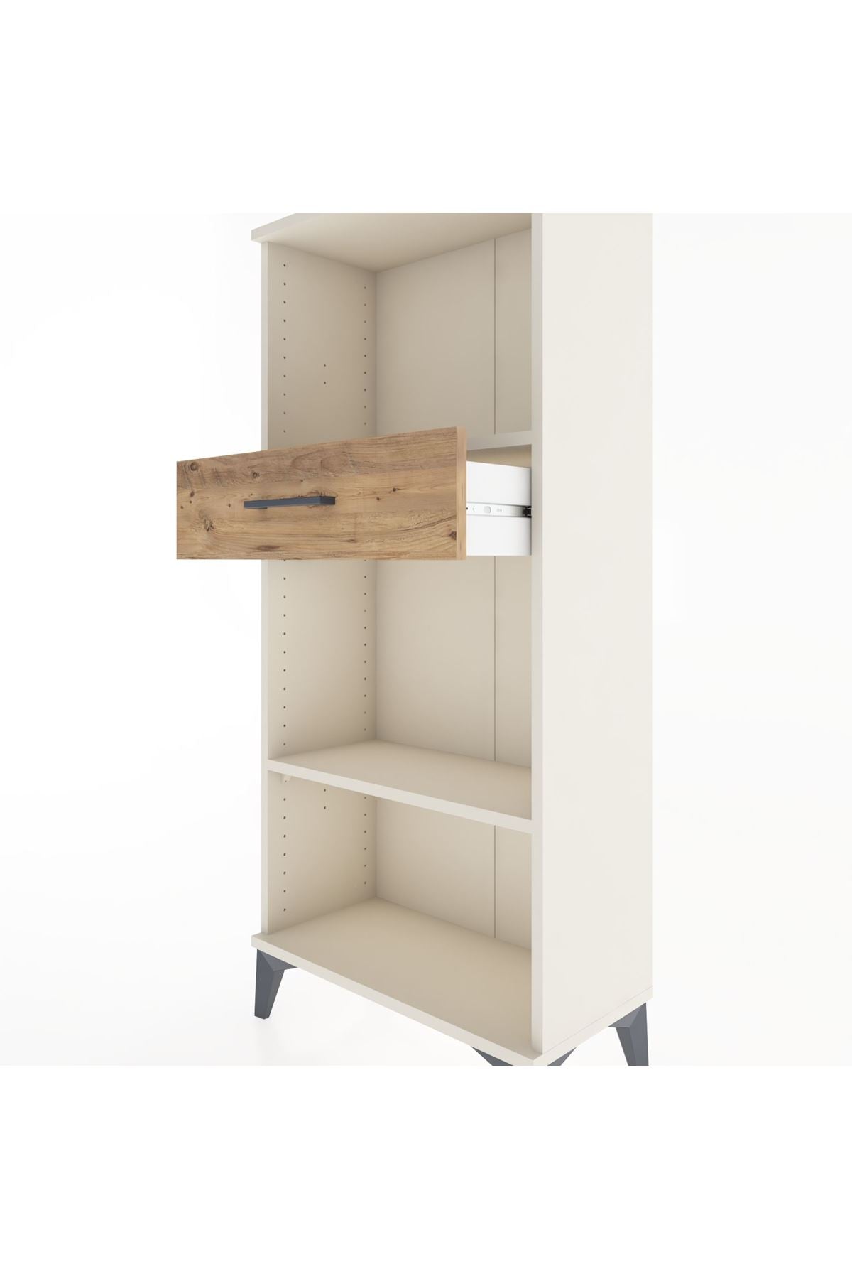 Hyperion Dolap 2 Raflı Tek Çekmeceli 60x44x134 Aytaşı-Çam