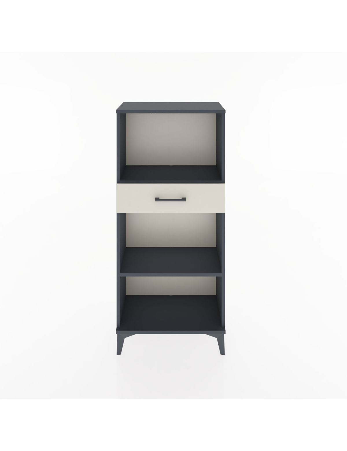 Hyperion Dolap 2 Raflı Tek Çekmeceli 60x44x134 Antrasit-Aytaşı