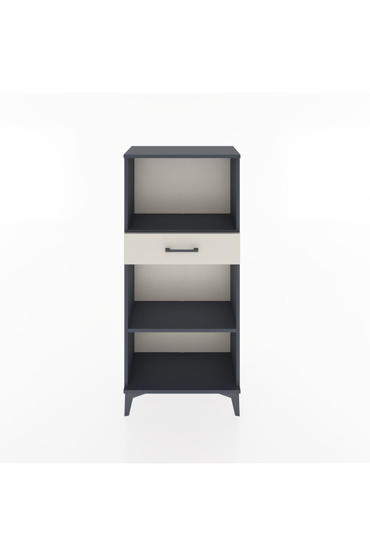 Hyperion Dolap 2 Raflı Tek Çekmeceli 60x44x134 Antrasit-Aytaşı