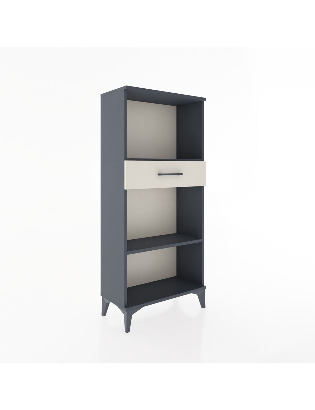 Hyperion Dolap 2 Raflı Tek Çekmeceli 60x44x134 Antrasit-Aytaşı