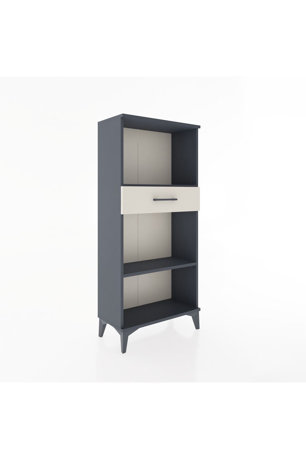 Hyperion Dolap 2 Raflı Tek Çekmeceli 60x44x134 Antrasit-Aytaşı