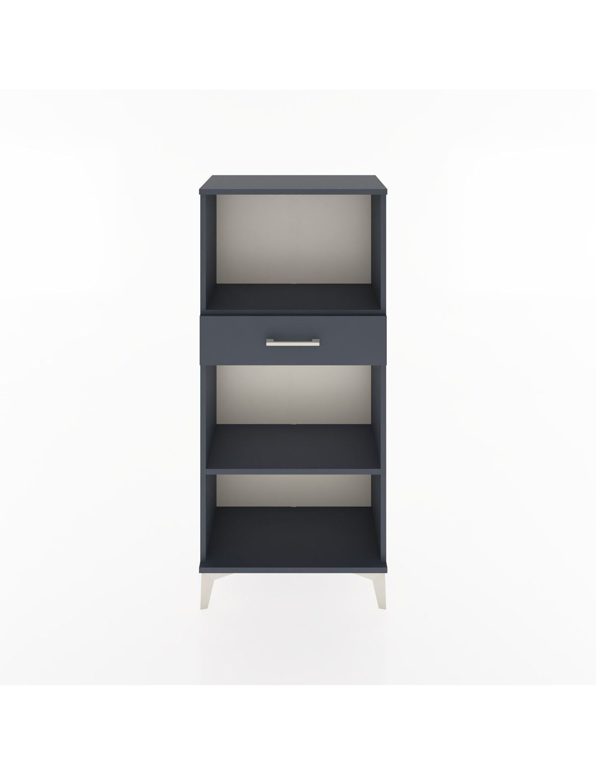 Hyperion Dolap 2 Raflı Tek Çekmeceli 60x44x134 Antrasit-Antrasit