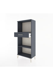 Hyperion Dolap 2 Raflı Tek Çekmeceli 60x44x134 Antrasit-Antrasit