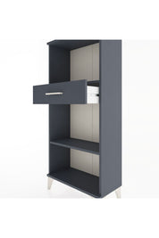 Hyperion Dolap 2 Raflı Tek Çekmeceli 60x44x134 Antrasit-Antrasit