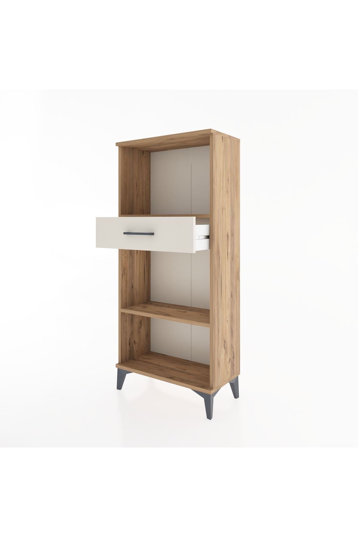 Hyperion Dolap 2 Raflı Tek Çekmeceli 60x44x134 Çam-Aytaşı