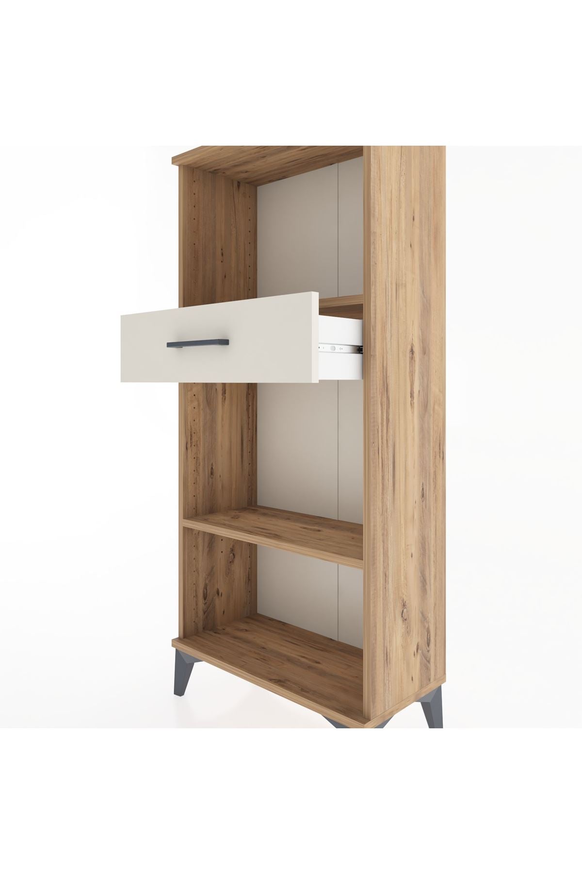 Hyperion Dolap 2 Raflı Tek Çekmeceli 60x44x134 Çam-Aytaşı