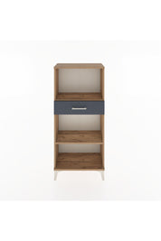 Hyperion Dolap 2 Raflı Tek Çekmeceli 60x44x134 Çam-Antrasit