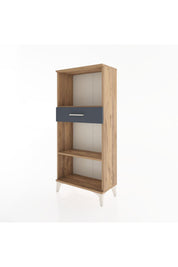 Hyperion Dolap 2 Raflı Tek Çekmeceli 60x44x134 Çam-Antrasit