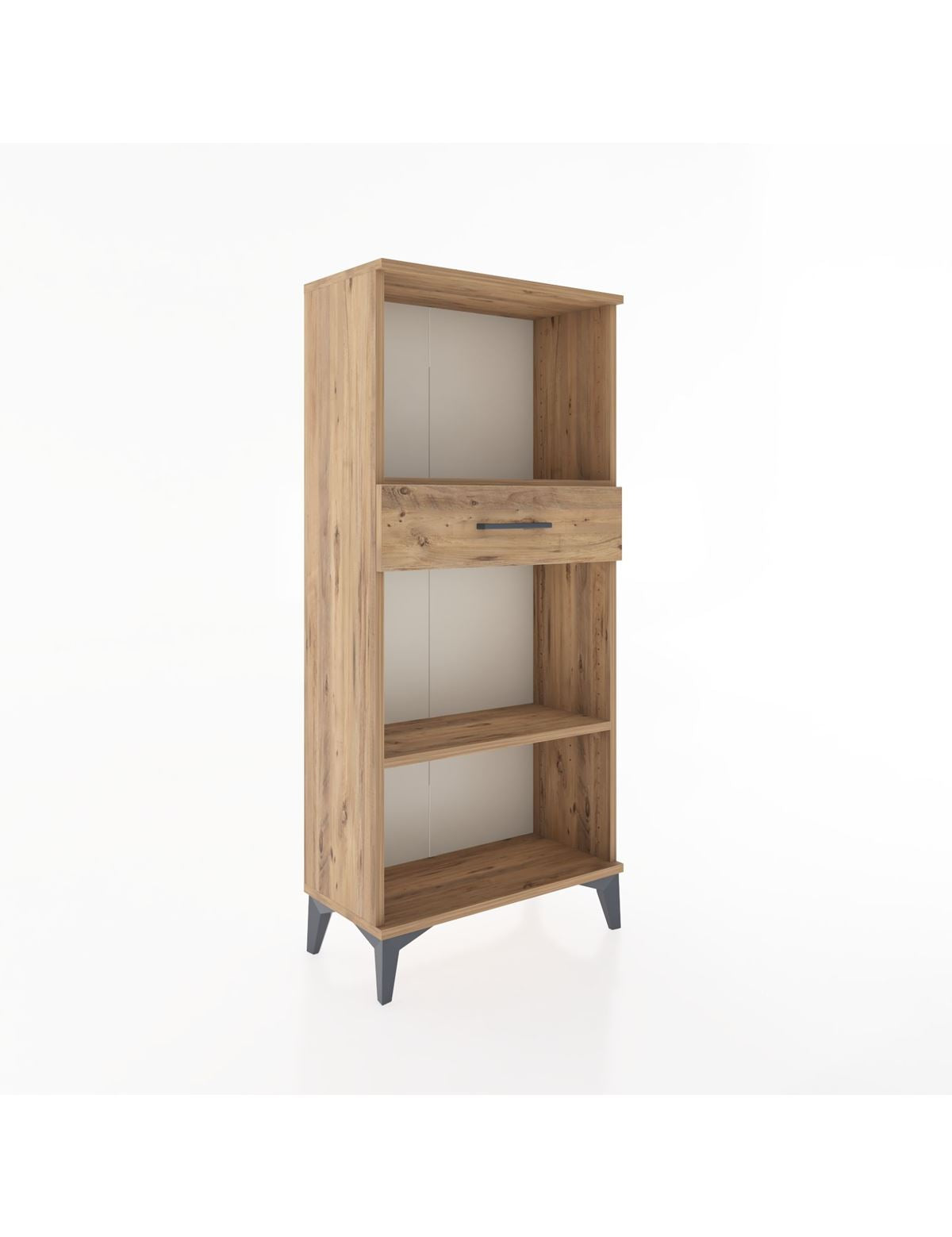 Hyperion Dolap 2 Raflı Tek Çekmeceli 60x44x134 Çam-Çam