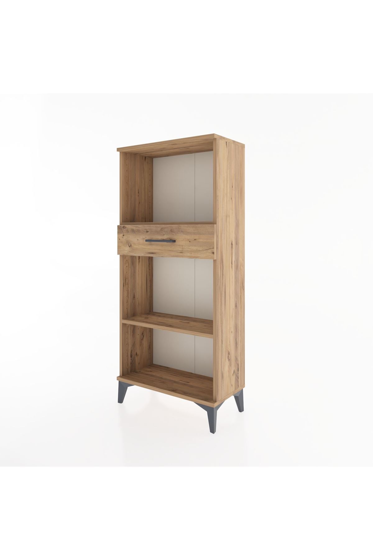 Hyperion Dolap 2 Raflı Tek Çekmeceli 60x44x134 Çam-Çam