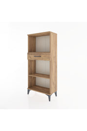 Hyperion Dolap 2 Raflı Tek Çekmeceli 60x44x134 Çam-Çam