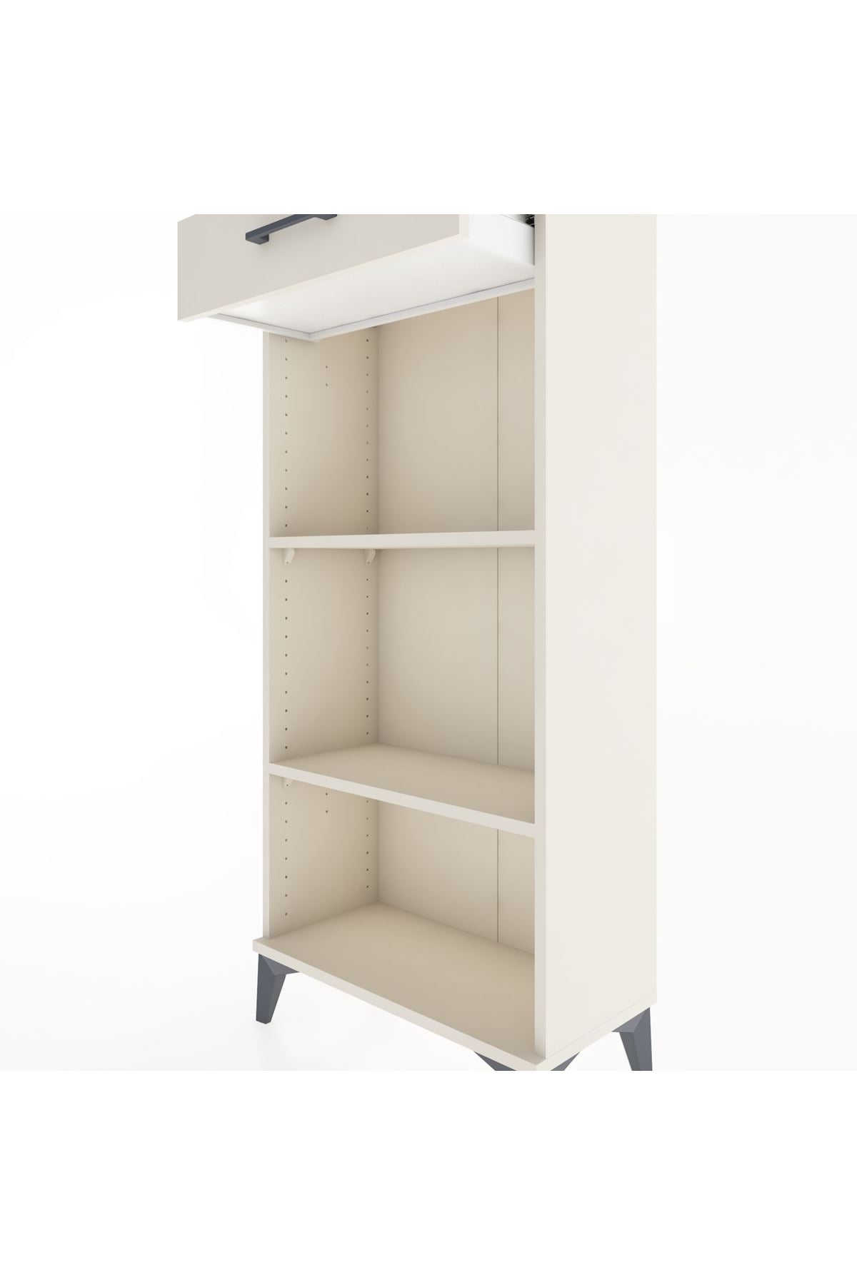 Hyperion Dolap 2 Raflı Tek Çekmeceli 60x44x134 Aytaşı-Aytaşı