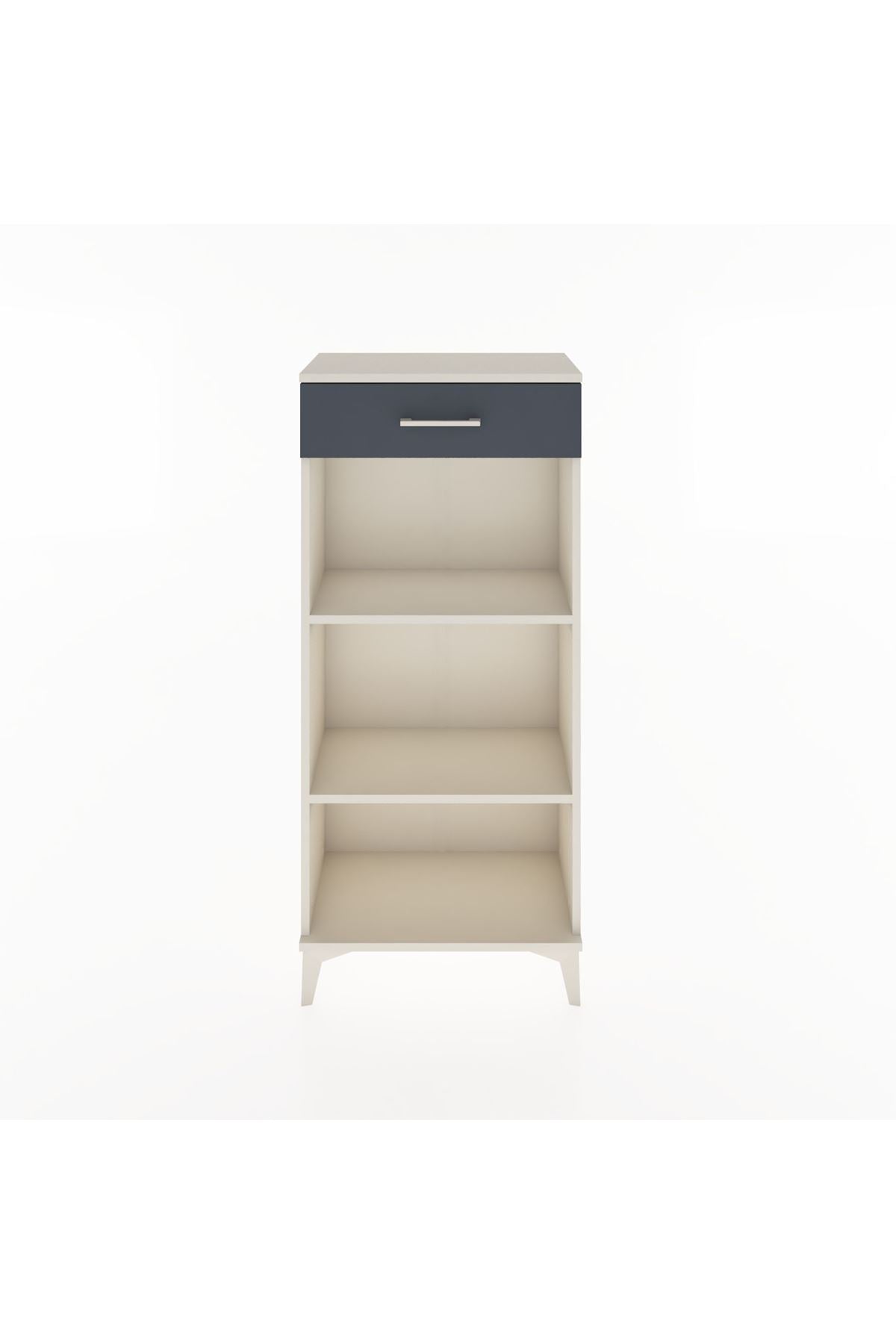 Hyperion Dolap 2 Raflı Tek Çekmeceli 60x44x134 Aytaşı-Antrasit