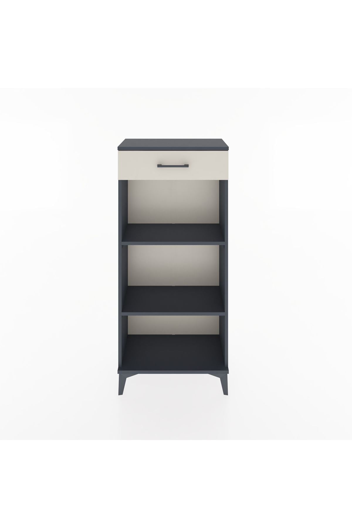 Hyperion Dolap 2 Raflı Tek Çekmeceli 60x44x134 Antrasit-Aytaşı