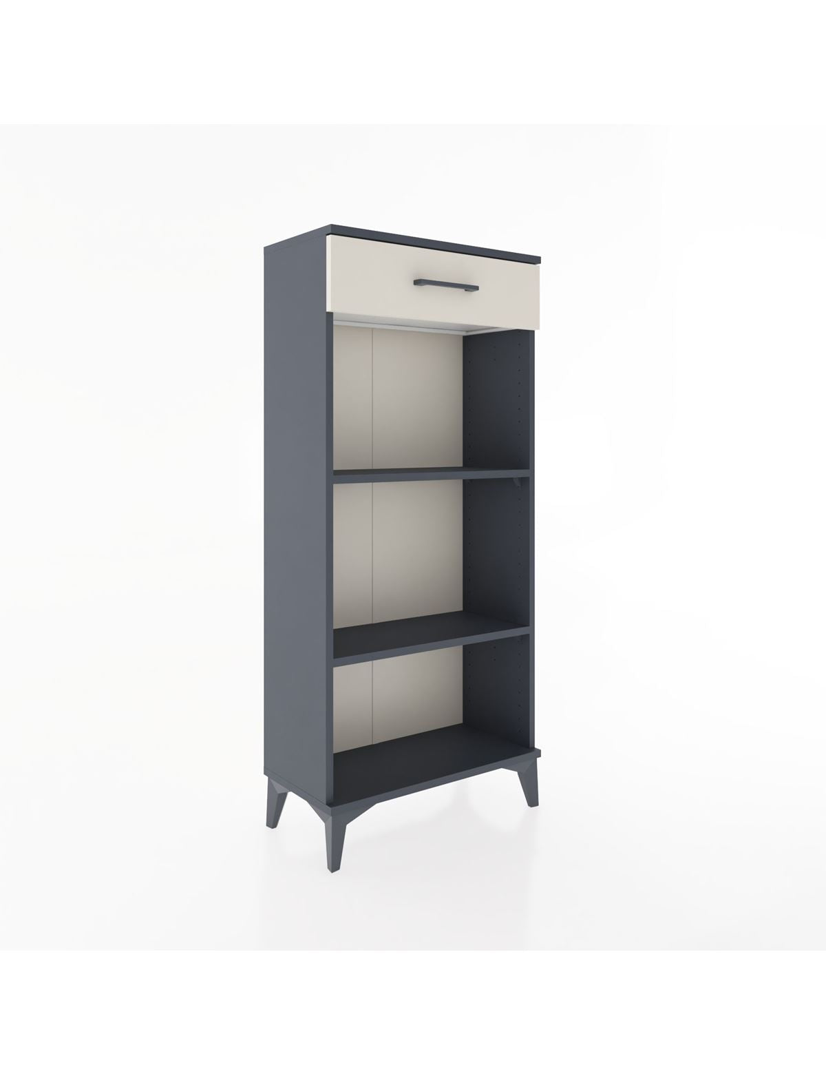 Hyperion Dolap 2 Raflı Tek Çekmeceli 60x44x134 Antrasit-Aytaşı