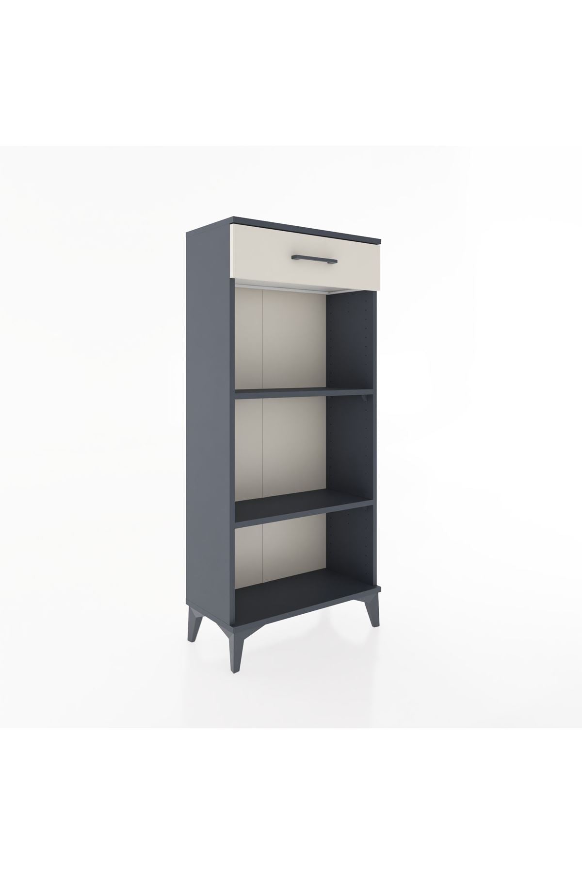 Hyperion Dolap 2 Raflı Tek Çekmeceli 60x44x134 Antrasit-Aytaşı