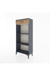 Hyperion Dolap 2 Raflı Tek Çekmeceli 60x44x134 Antrasit-Çam